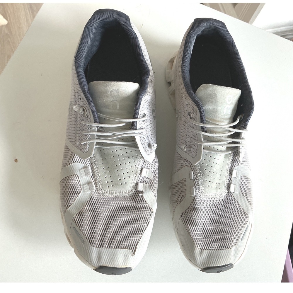 On Cloud Women Running Shoes Grey White Sneakers US 9.5 EU 41 UK 7.5